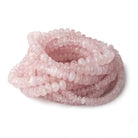 4-7mm Morganite plain rondelle beads 18 inch 138 pieces - Beadsofcambay.com