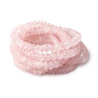 4-7mm Morganite Plain Rondelle Beads 18 inch 148 pieces - Beadsofcambay.com
