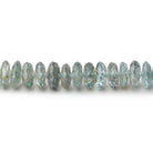 4-6mm Moss Aquamarine German Faceted Rondelle Beads 16 inch 161 pieces - Beadsofcambay.com