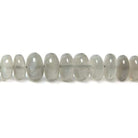 4-7mm Platinum Moonstone Plain Rondelle Beads 18 inch 150 pcs - Beadsofcambay.com