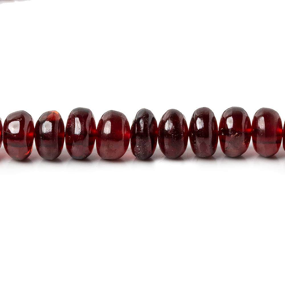 4-7mm Pyrope Garnet Plain Rondelle Beads 16 inch 95 pieces - Beadsofcambay.com