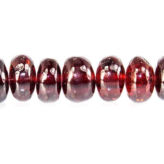 4-7mm Pyrope Garnet Plain Rondelle Beads 16 inch 95 pieces - Beadsofcambay.com