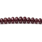 4-7mm Ruby plain rondelle Beads 20 inches 197 pieces - Beadsofcambay.com