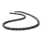 4-7mm Shungite Plain Rondelle Beads 18 inch 190 pieces - Beadsofcambay.com