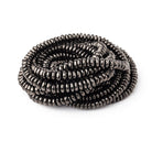 4-7mm Shungite Plain Rondelle Beads 18 inch 190 pieces - Beadsofcambay.com