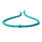 4-7mm Sleeping Beauty Turquoise Faceted Rondelle Beads 14.5 inch 160 pieces - Beadsofcambay.com