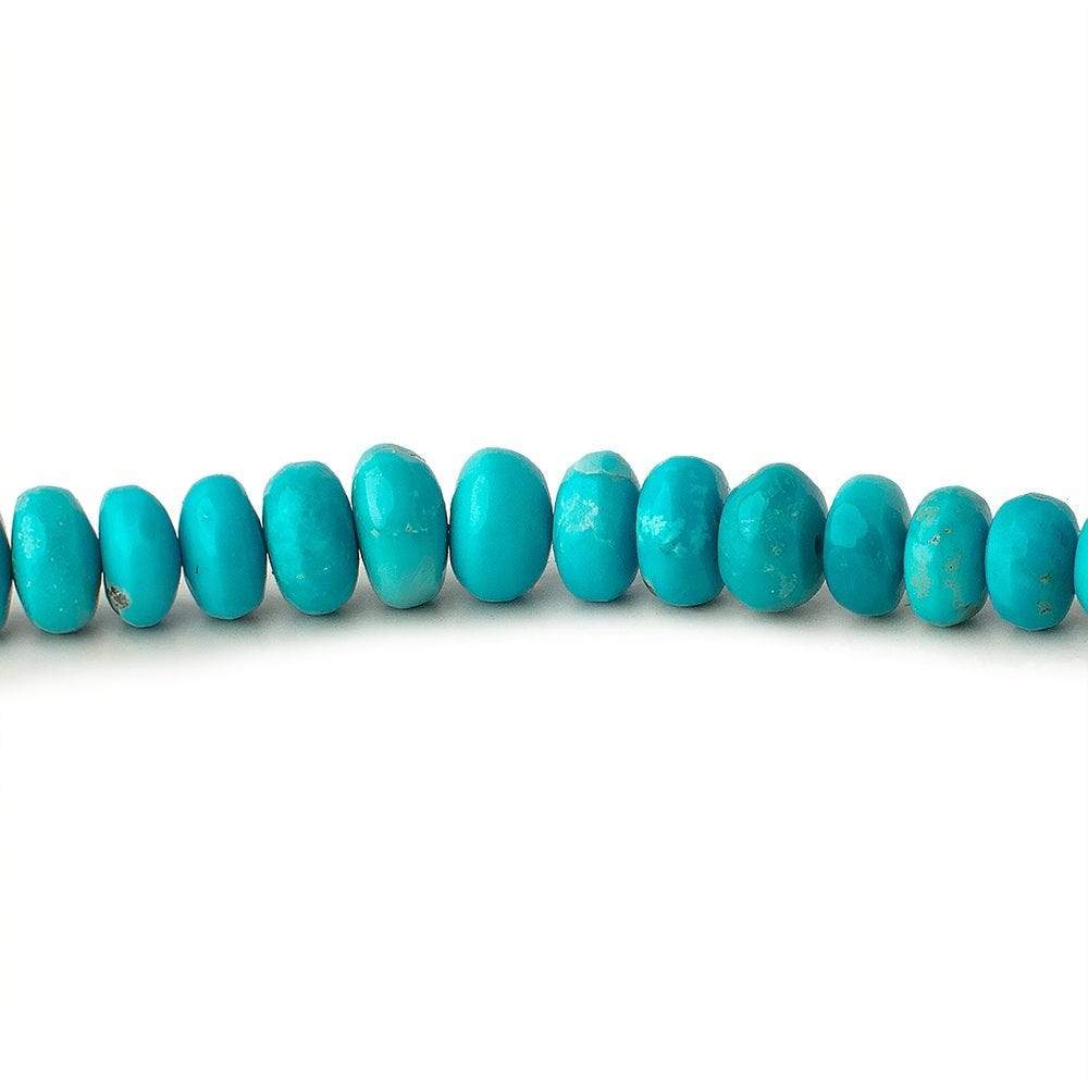 4-7mm Turquoise Plain Rondelle Beads 18 inch 157 pieces - Beadsofcambay.com
