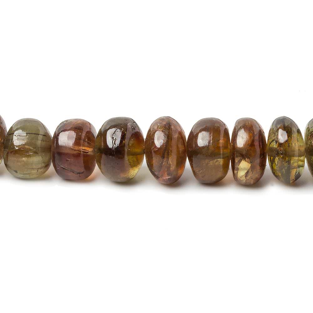 4-8.5mm Andalusite Plain Rondelle 15 inch 99 Beads AA - Beadsofcambay.com