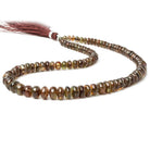 4-8.5mm Andalusite Plain Rondelle 15 inch 99 Beads AA - Beadsofcambay.com