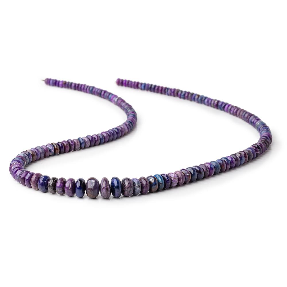 4-8.5mm Sugilite Plain Rondelle Beads 18 inch 166 pieces AAA - Beadsofcambay.com