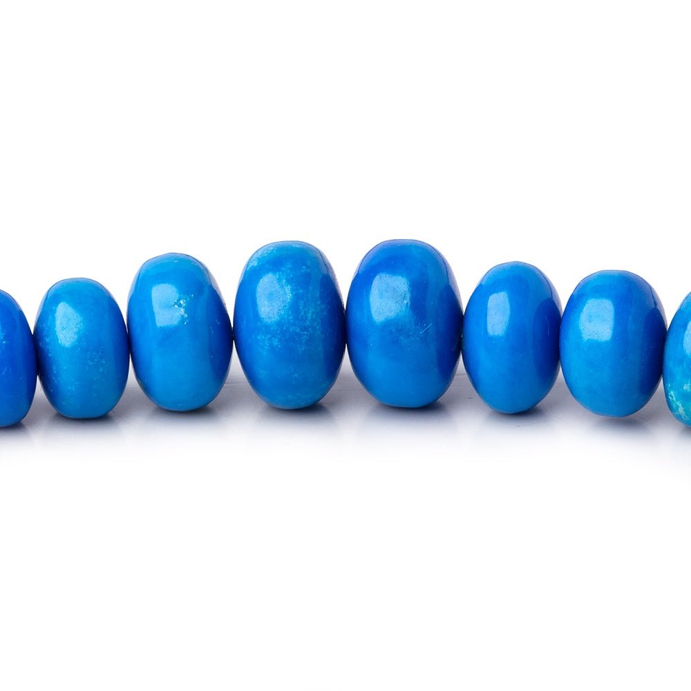 4-8mm Ceruleite Plain Rondelle Beads 18 inch 150 pieces AAA - Beadsofcambay.com