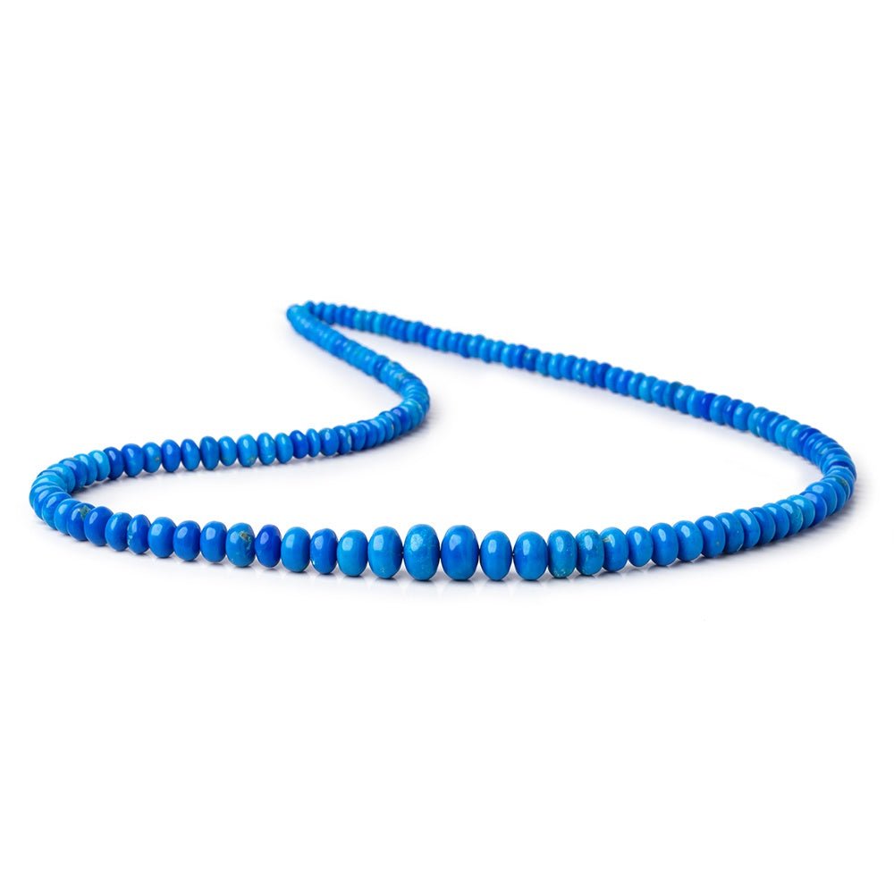 4-8mm Ceruleite Plain Rondelle Beads 18 inch 150 pieces AAA - Beadsofcambay.com