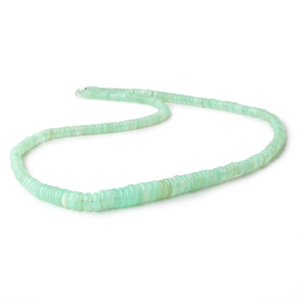 4-8mm Chrysoprase Plain Heshi Beads 18 inch 280 pieces - Beadsofcambay.com