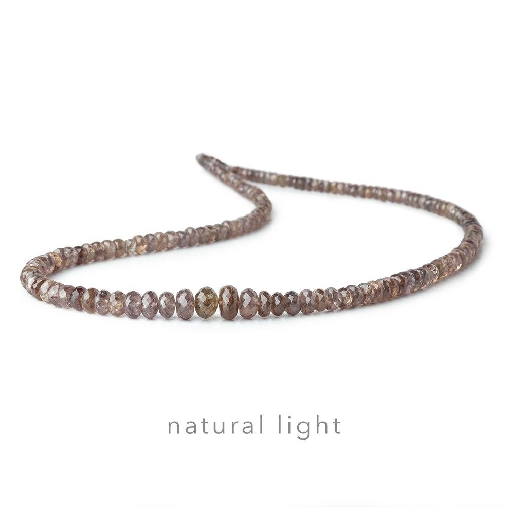 4-8mm Color Change Garnet Faceted Rondelle Beads 15 inch 158 pieces - Beadsofcambay.com