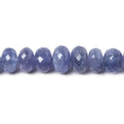 4-8mm Tanzanite Beads Faceted Rondelle, AA Grade 16 inch 113 pieces - Beadsofcambay.com