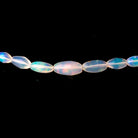 4-9.5mm Ethiopian Opal Plain Rice Beads 18 inch 66 pieces AA - Beadsofcambay.com