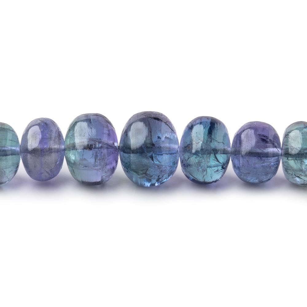 4-9.5mm Tanzanite Plain Rondelle Beads 19 inch 122 pieces AAA - Beadsofcambay.com