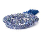 4-9.5mm Tanzanite Plain Rondelle Beads 19 inch 122 pieces AAA - Beadsofcambay.com