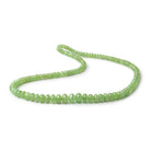 4-9.5mm Tsavorite Garnet Plain Rondelle Beads 18 inch 129 pieces AA - Beadsofcambay.com