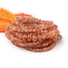 4-9mm Sunstone Faceted Rondelle Beads 18 inch 145 pieces AA - Beadsofcambay.com