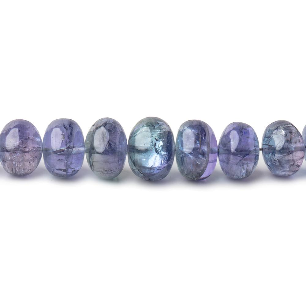 4-9mm Tanzanite Plain Rondelle Beads 18 inch 110 pieces AAA - Beadsofcambay.com