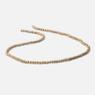 3.5x3mm Light Olive Green Off Round Freshwater Pearl 16 inch 135 pieces - BeadsofCambay.com