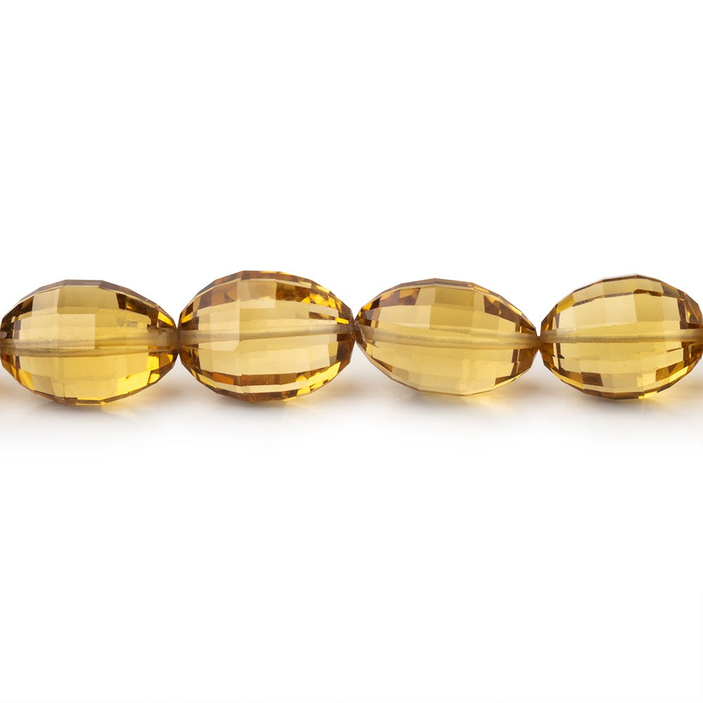 9x7-11x8mm Honey Quartz Faceted Oval Beads 8 inch 20 pieces - BeadsofCambay.com