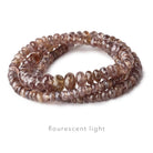 Beadsofcambay 4-8mm Color Change Garnet Faceted Rondelle Beads 15 inch 158 pieces