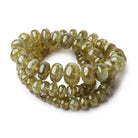 5-11mm Grossular Garnet Plain Rondelle Beads 16 inch 85 pieces - BeadsofCambay.com