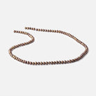 4x3mm Bronze Off Round Freshwater Pearl Beads 15 inch 110 pieces - BeadsofCambay.com