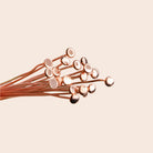 2" length Copper Headpin with flat circular head, 24 Gauge 20 pcs per bag view 1