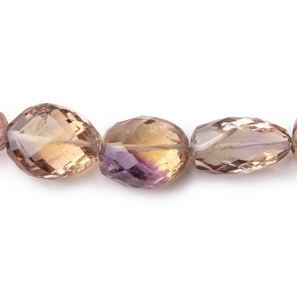 12x9-15x12mm Ametrine faceted nuggets 8 inches 14 beads A - BeadsofCambay.com