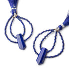 40x30mm Lapis Lazuli Fancy Focal Beads Sold as a Set of 2 - Beadsofcambay.com