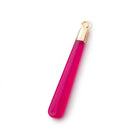 40x6mm Gold Leafed Berry Pink Chalcedony Pear Pendant 1 focal piece - Beadsofcambay.com