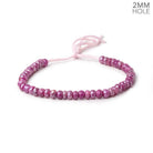 6mm Mystic Fuchsia Moonstone 2mm Large Hole Faceted Rondelles 8 inch 48 Beads - BeadsofCambay.com