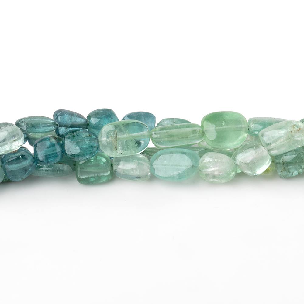 4x3-7x4mm Shaded Afghani Tourmaline Plain Nugget Beads 16 inch 65 pieces - BeadsofCambay.com