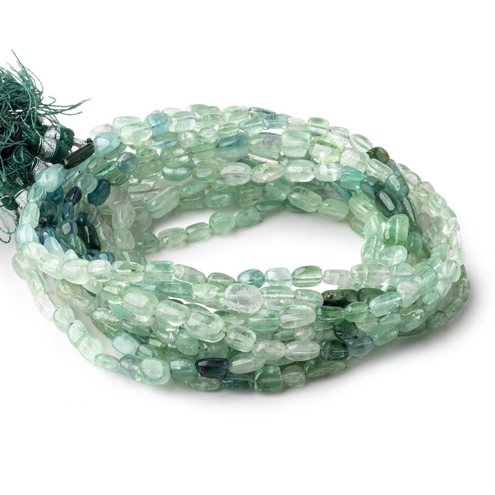 4x3-7x4mm Shaded Afghani Tourmaline Plain Nugget Beads 16 inch 65 pieces - BeadsofCambay.com