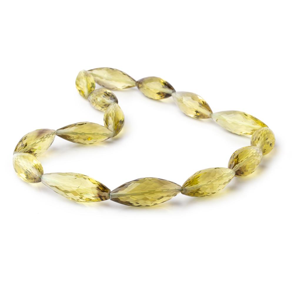 22x9-30x11mm Bi-Color Quartz Faceted Marquise Beads 16 inch 15 pieces - BeadsofCambay.com
