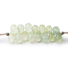 7-8mm Prehnite Tear Drop Briolette Beads 7 inch 61 pieces - BeadsofCambay.com