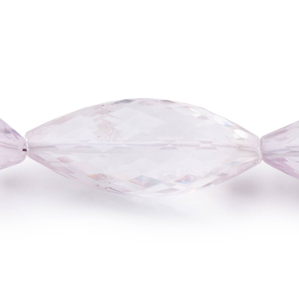 23-30mm Pink Amethyst Faceted Marquise Beads 15 inch 15 beads AA Grade - BeadsofCambay.com