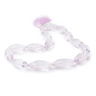 23-30mm Pink Amethyst Faceted Marquise Beads 15 inch 15 beads AA Grade - BeadsofCambay.com
