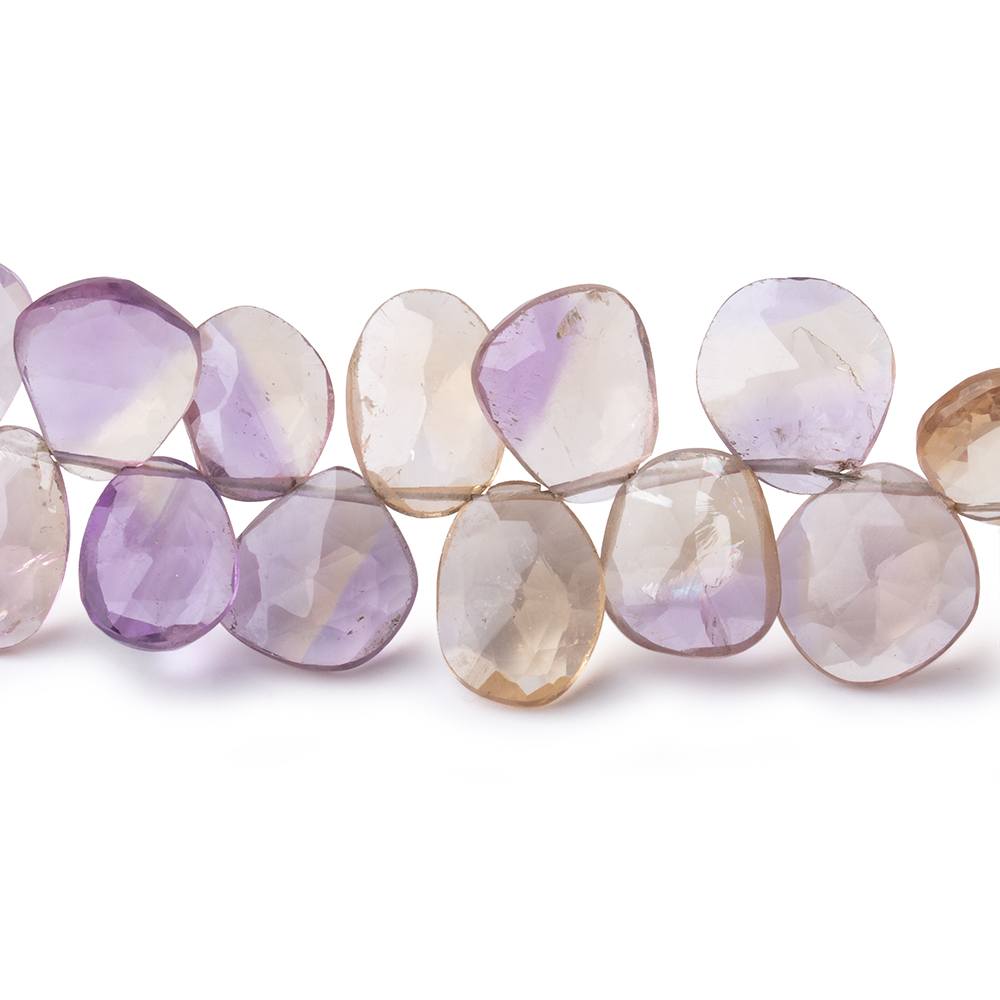 7x6-12x8mm Ametrine Faceted Freeform Beads 8 Inch 49 pieces - BeadsofCambay.com