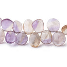 7x6-12x8mm Ametrine Faceted Freeform Beads 8 Inch 49 pieces - BeadsofCambay.com