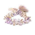 7x6-12x8mm Ametrine Faceted Freeform Beads 8 Inch 49 pieces - BeadsofCambay.com