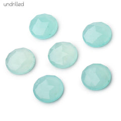 Aqua Green Chalcedony Beads