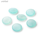 16mm Blue Chalcedony Rose Cut Faceted Cabochon Focal Beads 1 piece - BeadsofCambay.com