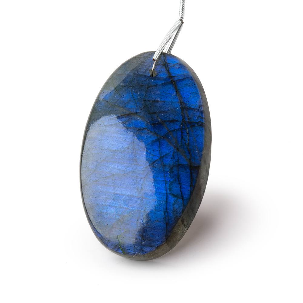 42x26.5x8mm Labradorite Plain Oval Pendant 1 AAA Focal - Beadsofcambay.com