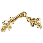 42x9mm Vermeil Clasp Oak Leaves 1 piece - Beadsofcambay.com