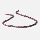 5mm Eggplant 2.5mm Large Hole Off Round Pearls 15 inch 135 Beads - BeadsofCambay.com