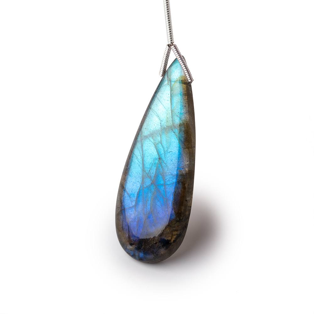43x16x7mm Labradorite Plain Pear Pendant 1 AAA Focal - Beadsofcambay.com
